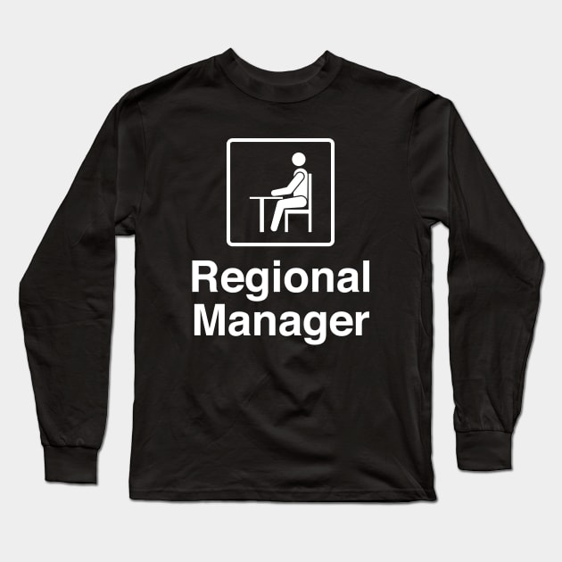 The Office - Regional Manager White Set Long Sleeve T-Shirt by Shinsen Merch